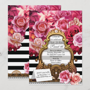 Sweet 16 Quinceanera Party Invitations