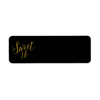 Sweet 16 Quote Faux Gold Foil Sparkly Template