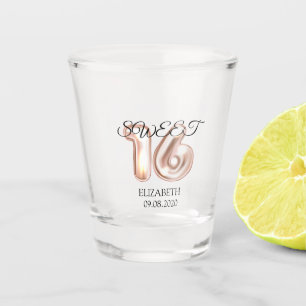 Sweet 16 Rose Gold Shot Glass