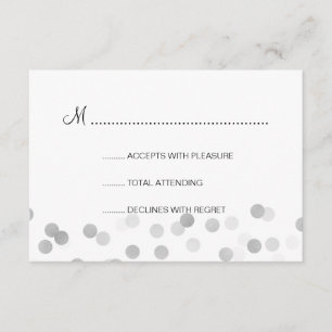 Sweet 16 RSVP Faux Silver Foil Glitter Lights