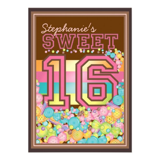 Sweet 16 Candy Invitations 5