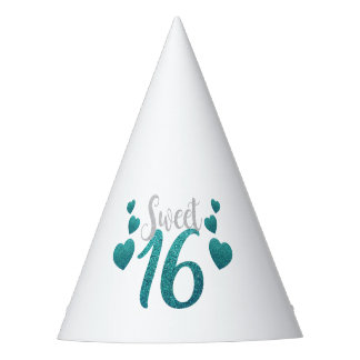 "Sweet 16" Sixteen Party Hat
