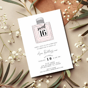 Sweet 16 Sixteenth Birthday Party Invitation