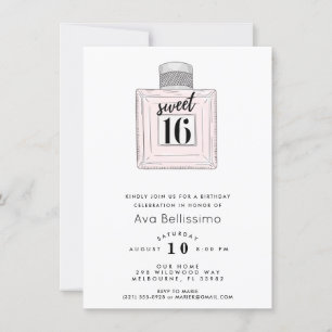 Sweet 16 Sixteenth Birthday Party Photo  Invitation