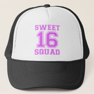 sweet 16 squad gym t-shirts trucker hat