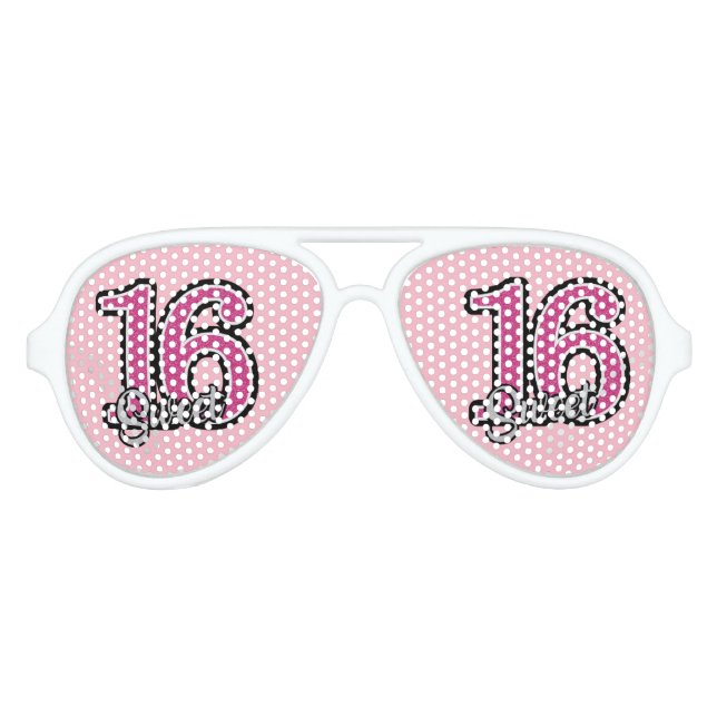 Sweet 16 Sunglasses Party Favour (Front)