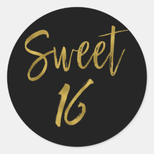 Sweet 16 Sweet Sixteen Classic Round Sticker