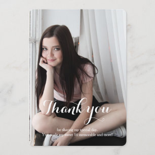 Sweet 16 Thank You purple Card