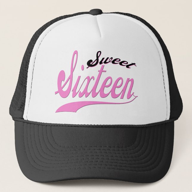 Sweet 16 trucker hat (Front)