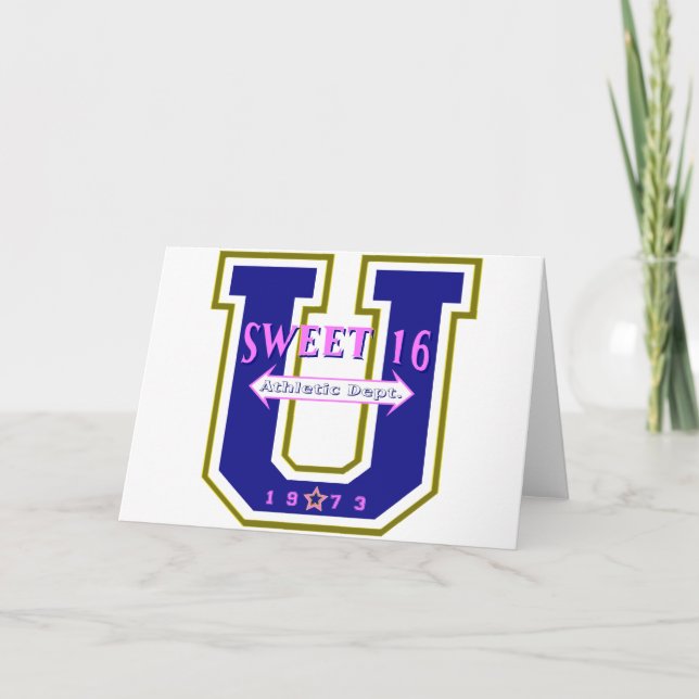 Sweet 16 University Athletic Department Invitation (Front)