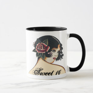Sweet 16 Vintage Girly Girl Mug