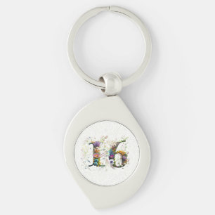 Sweet 16 Wildflowers Key Ring