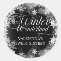 Sweet 16 Winter Wonderland Snowflake Favour