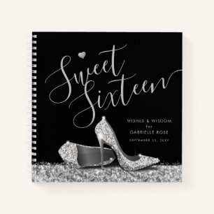 Sweet 16 Wishes Wisdom Advice Party Guest Book