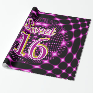 Sweet 16 wrapping paper
