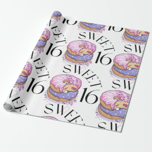 Sweet 16 Wrapping Paper