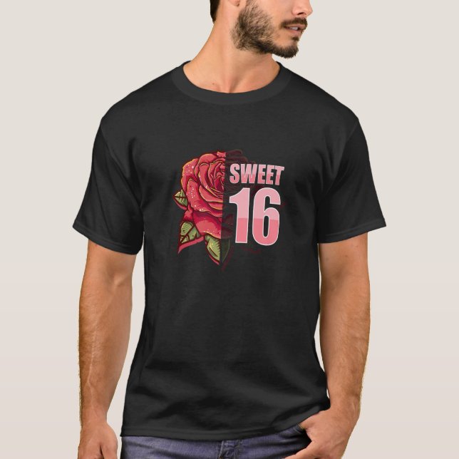 Sweet 16 Years Sixn Birthday Party - Sweet 16 T-Shirt (Front)