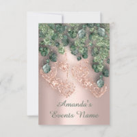 Sweet 16th Birthday Party BRIDAL Shower Rose Mint