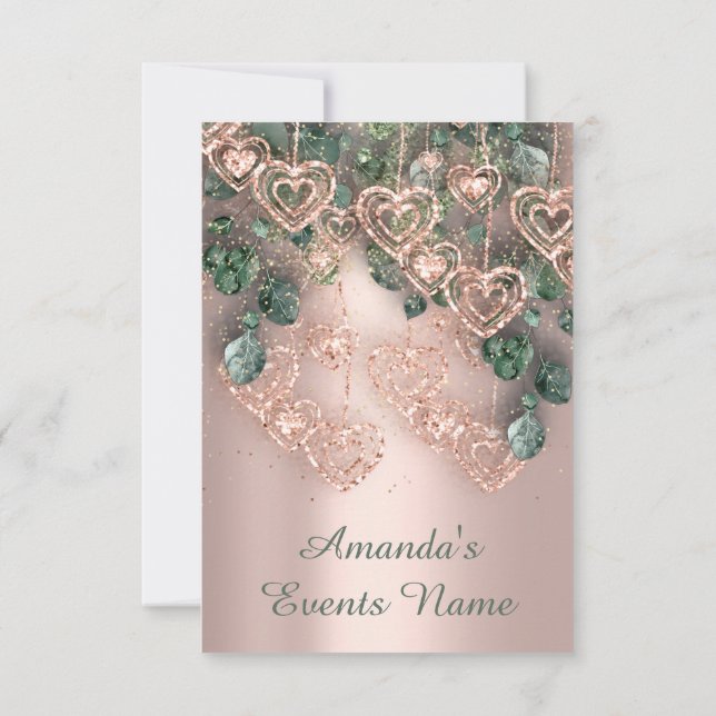 Sweet 16th Birthday Party BRIDAL Shower Weddi Invitation (Back)