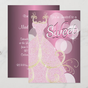 Sweet 16th Birthday Party Invitation
