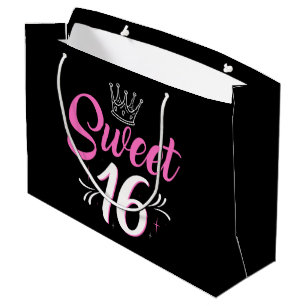 sweet 16th Birthday party  Large Gift Bag