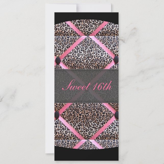Sweet 16th Bookmark Invitation (Front)