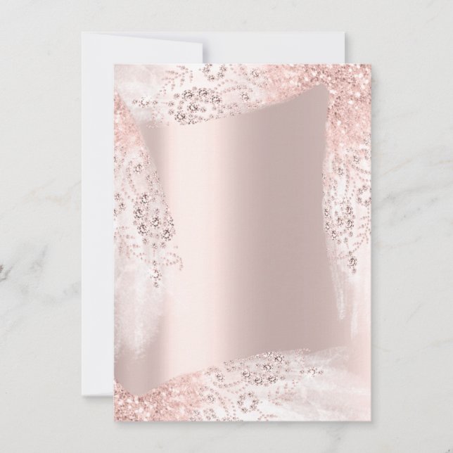 Sweet 16th Bridal Shower Dress Rose Blush Invitation (Front)