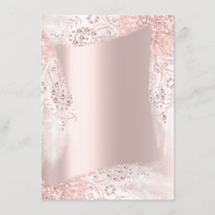 Sweet 16th Bridal Shower Dress Rose Blush Invitation