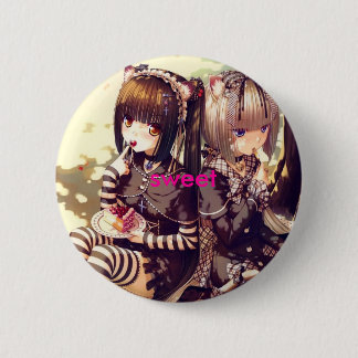 sweet 6 cm round badge