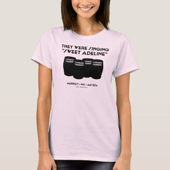 "Sweet Adeline" Women's Tee (Pale Pink) (Front)