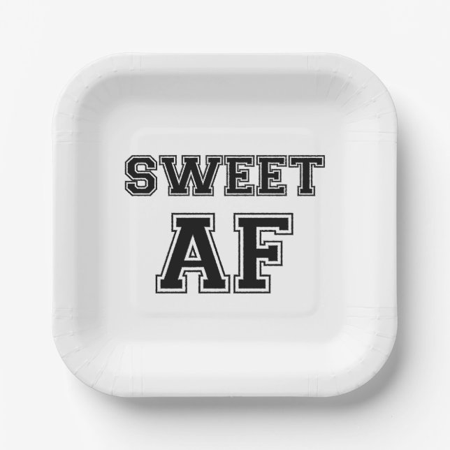 SWEET AF PAPER PLATE (Front)