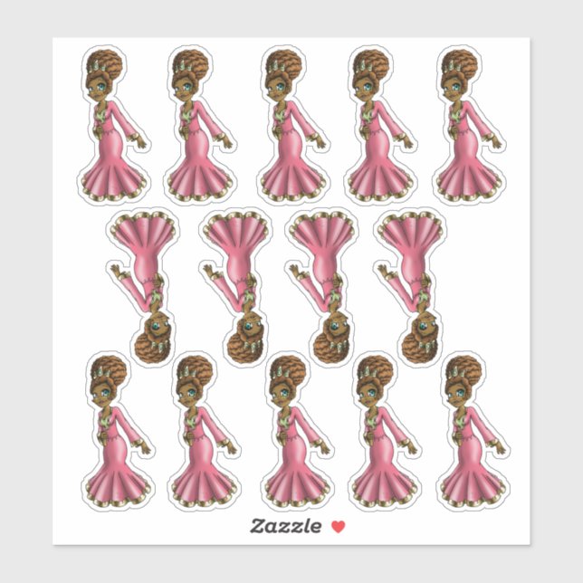 Sweet African American Princess (Sheet)