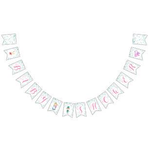 Sweet Alice in Wonderland themed baby shower Bunting