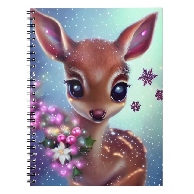 Sweet and Adorable Baby Deer Notebook (Front)
