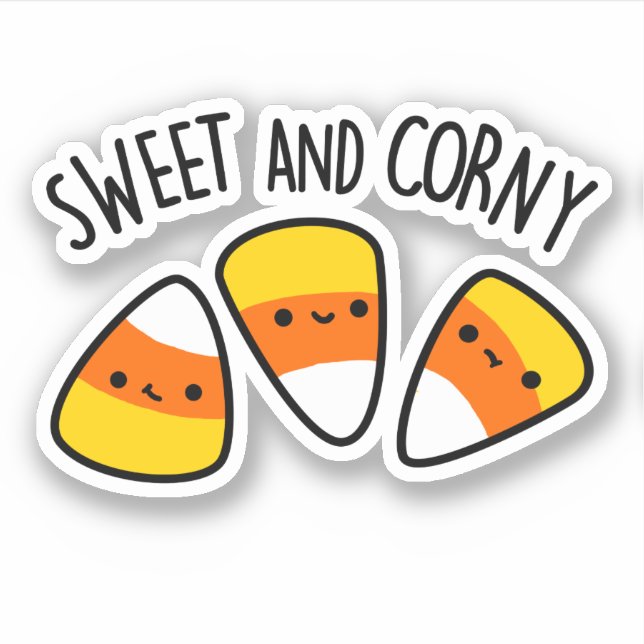 Sweet And Corny Funny Corn Kernels Pun  (Front)