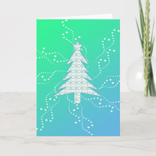 Sweet and Fun Christmas Tree Card (Front)