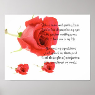 Sweet and gentle flower poster