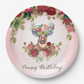 Sweet and Pink Elegant Floral Rose Dear Birthday P