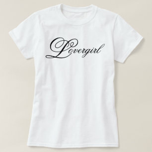 Sweet and pretty Lovergirl script T-Shirt