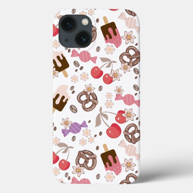 Sweet and Salty Treats Pattern Case-Mate iPhone Case (Back)