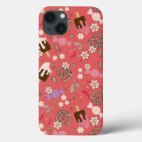 Sweet and Salty Treats Red Pattern