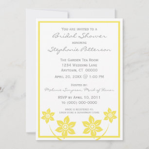 Sweet and Sassy Flowers Bridal Shower Invitation