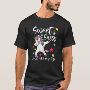 Sweet And Sassy Just Like My Gigi Matching Grandma T-Shirt