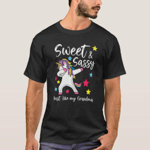 Sweet And Sassy Just Like My Grandma Matching Nana T-Shirt