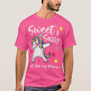 Sweet and Sassy Just Like My Mamaw Matching Grandm T-Shirt