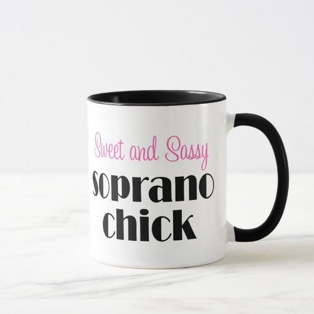 Sweet and Sassy Soprano Chick Mug (Right)