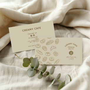 Sweet and Simple Bakery Pastry Cafe Business Card