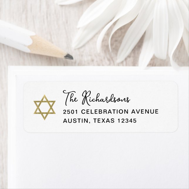 Sweet and Simple | Gold Star of David Bat Mitzvah (Insitu)