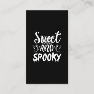 sweet and spooky business card