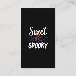 sweet and spooky business card